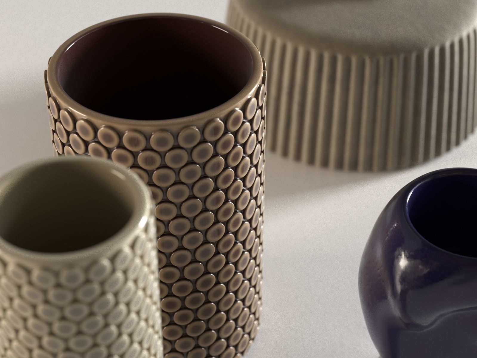 Vase Set 82 3D model_2