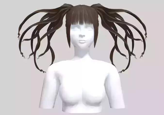 Windy Pigtails Hairstyle V28373 