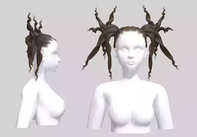 Wild Ponytails Hairstyle V22221 