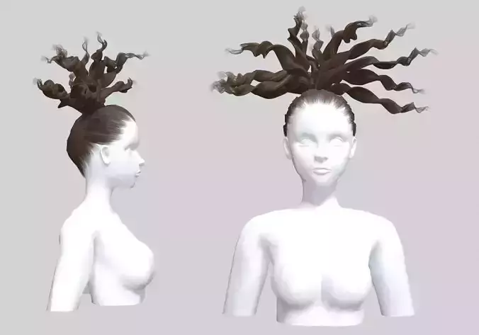 Wild Ponytail Hairstyle V25944 