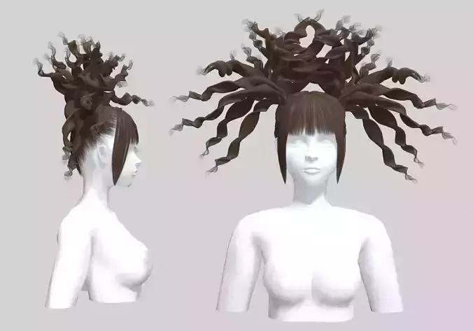Wild Female Hairstyle V47093 