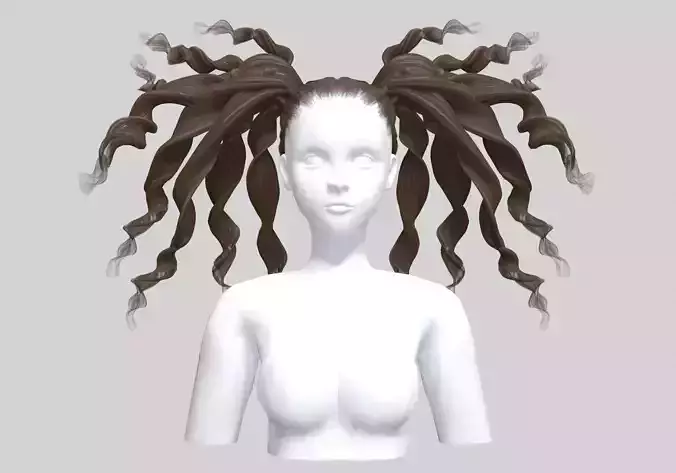 Wild Curly Hairstyle V26901 