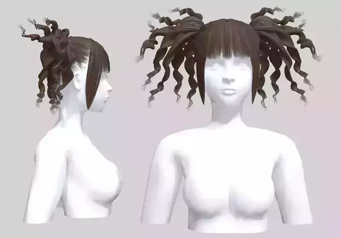 Two Ponytails Hairstyle V28373 