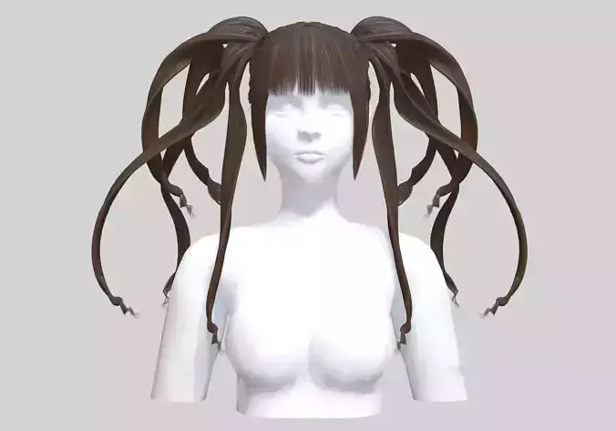 Stylized Wavy Hairstyle V21353 