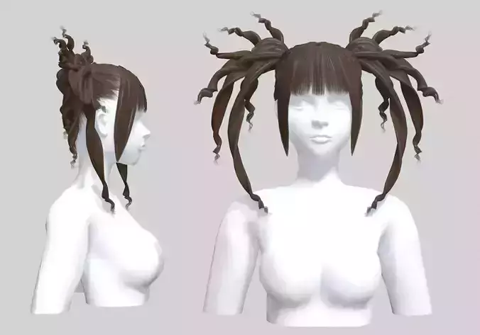 Stylized Crazy Hairstyle V26033 
