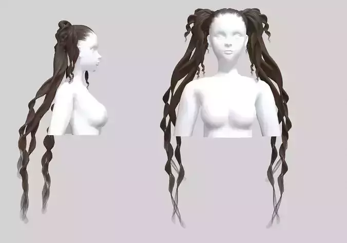 Ponytails Wavy Hairstyle V29241 