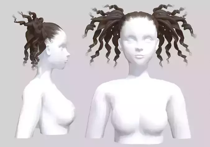 Ponytails Two Hairstyle V26901 