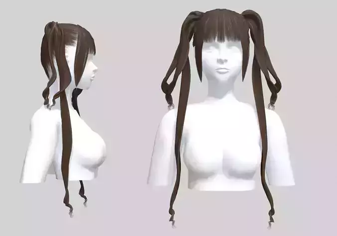 Ponytails Stylized Hairstyle V16673 