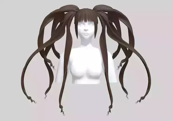 Ponytails Long Hairstyle V21353 