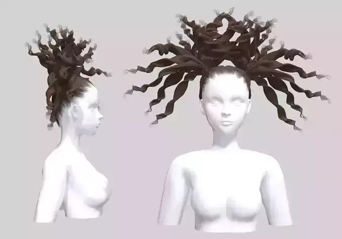 Female Wild Hairstyle V45621 