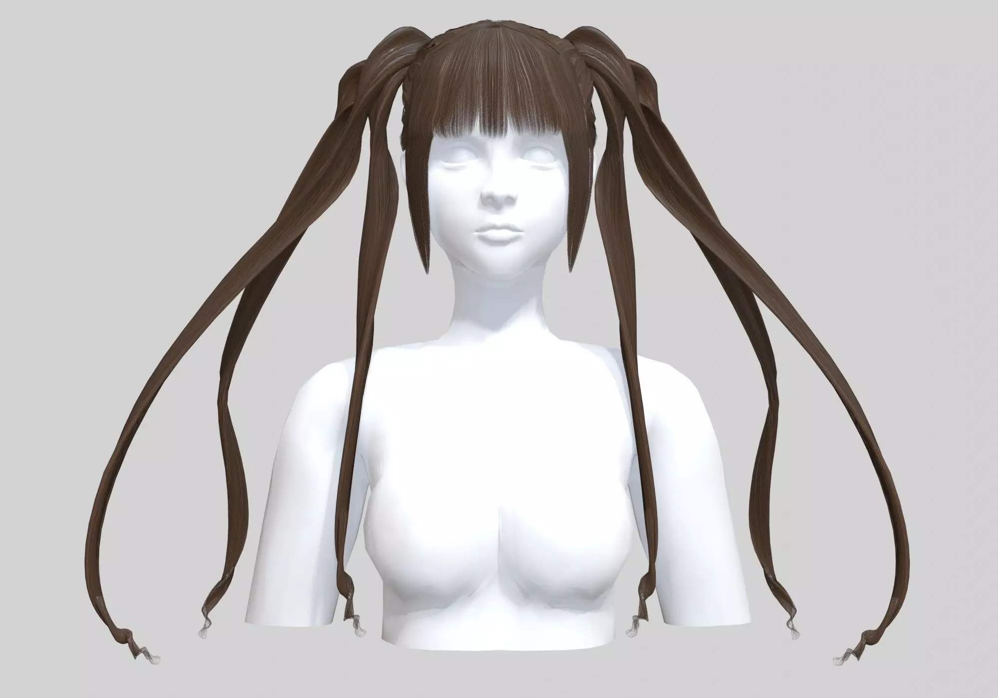 Female Stylized Hairstyle V16673 3D model_0