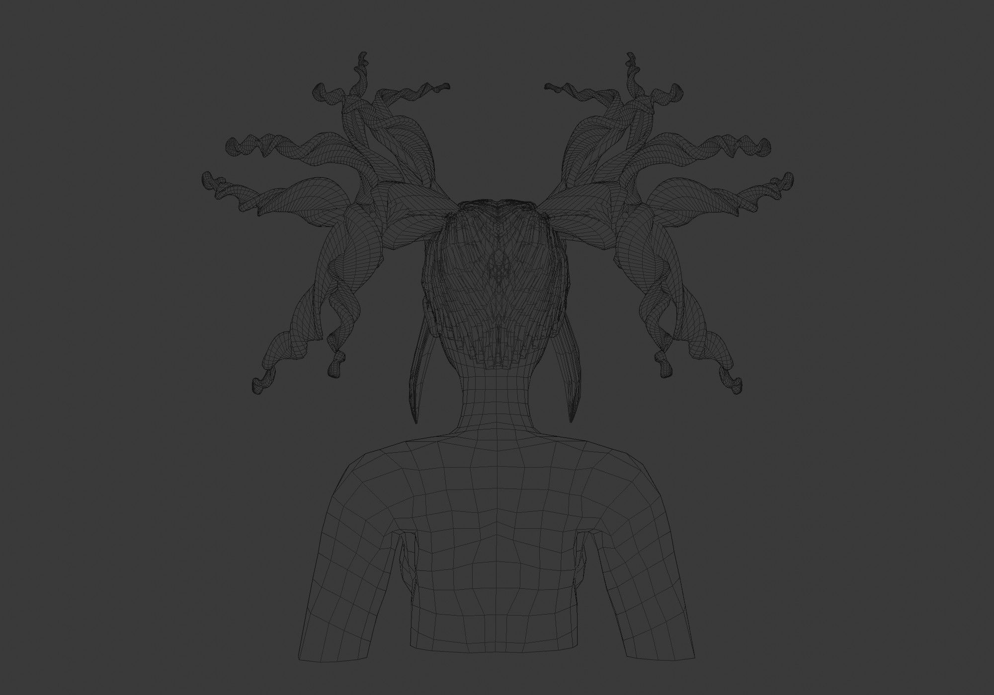 Crazy Female Hairstyle V26033 3D model_9