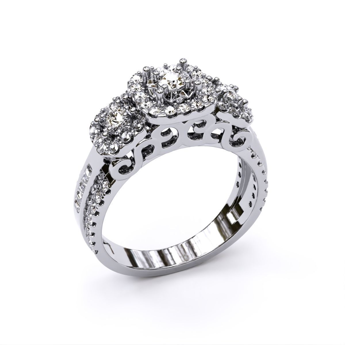 Fancy Ring 3D print model_9