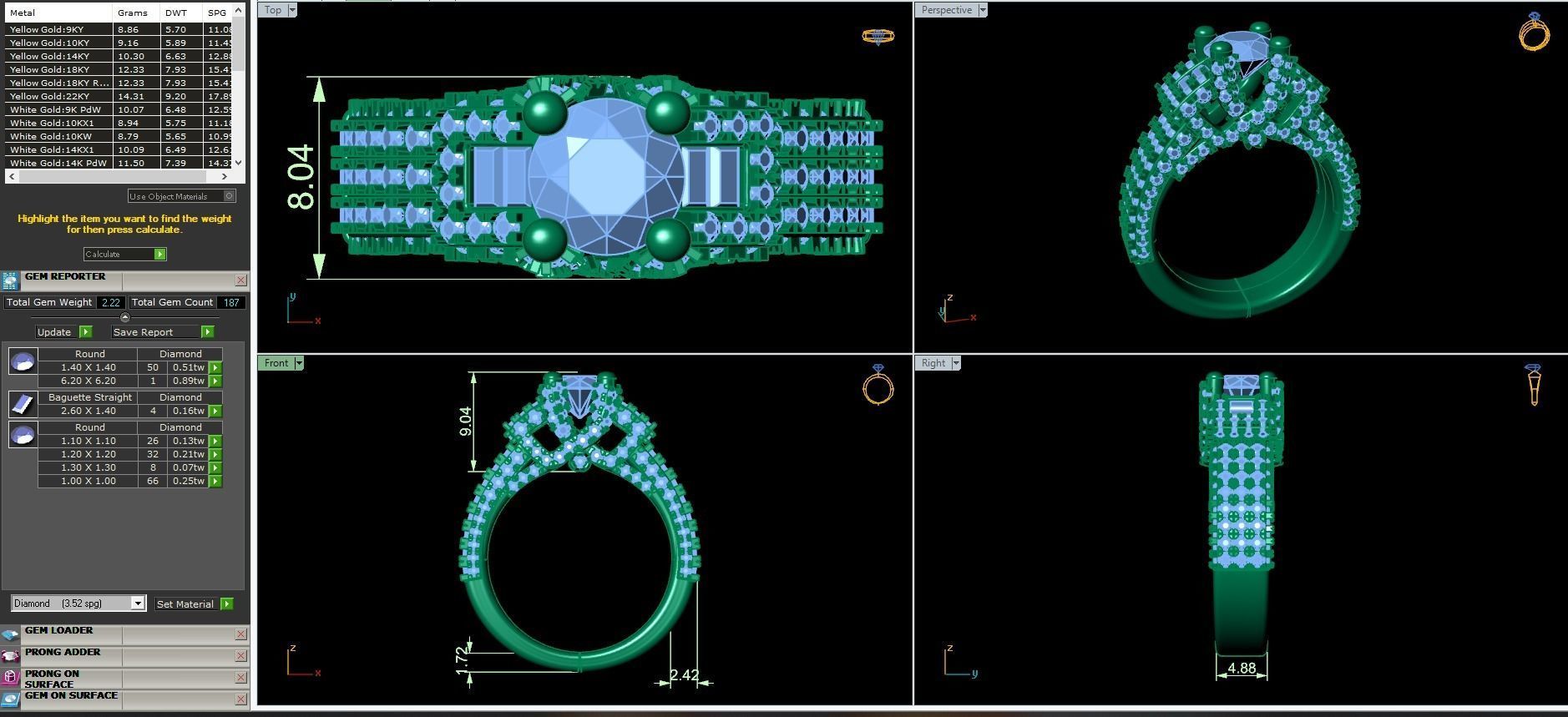 Fancy Ring 3D print model_3