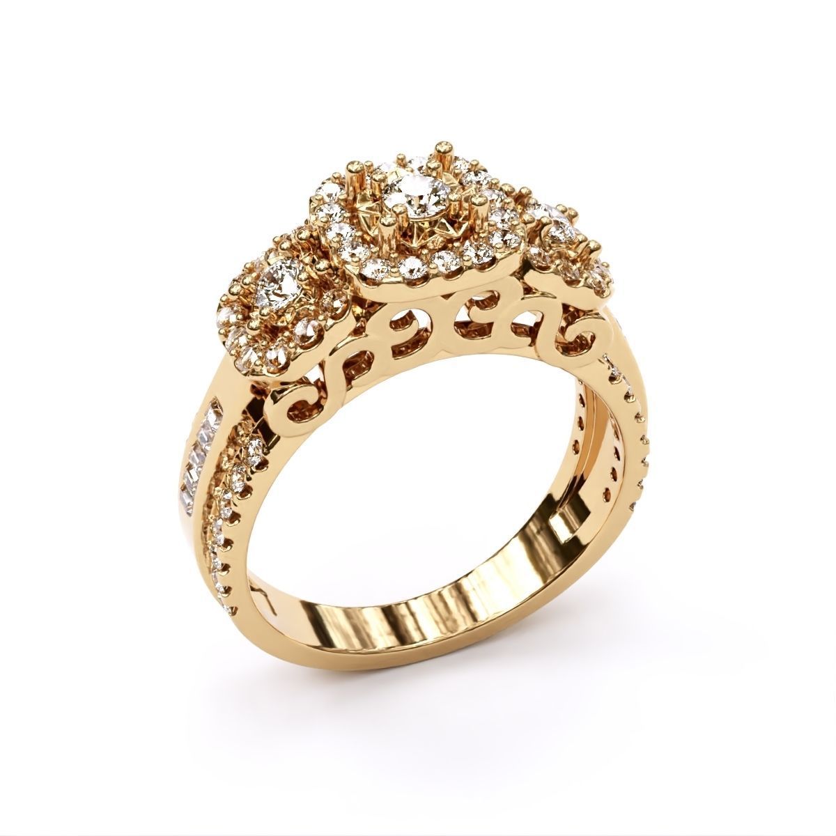 Fancy Ring 3D print model_2