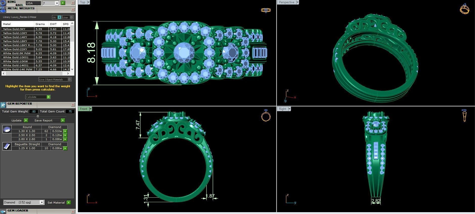 Fancy Ring 3D print model_10