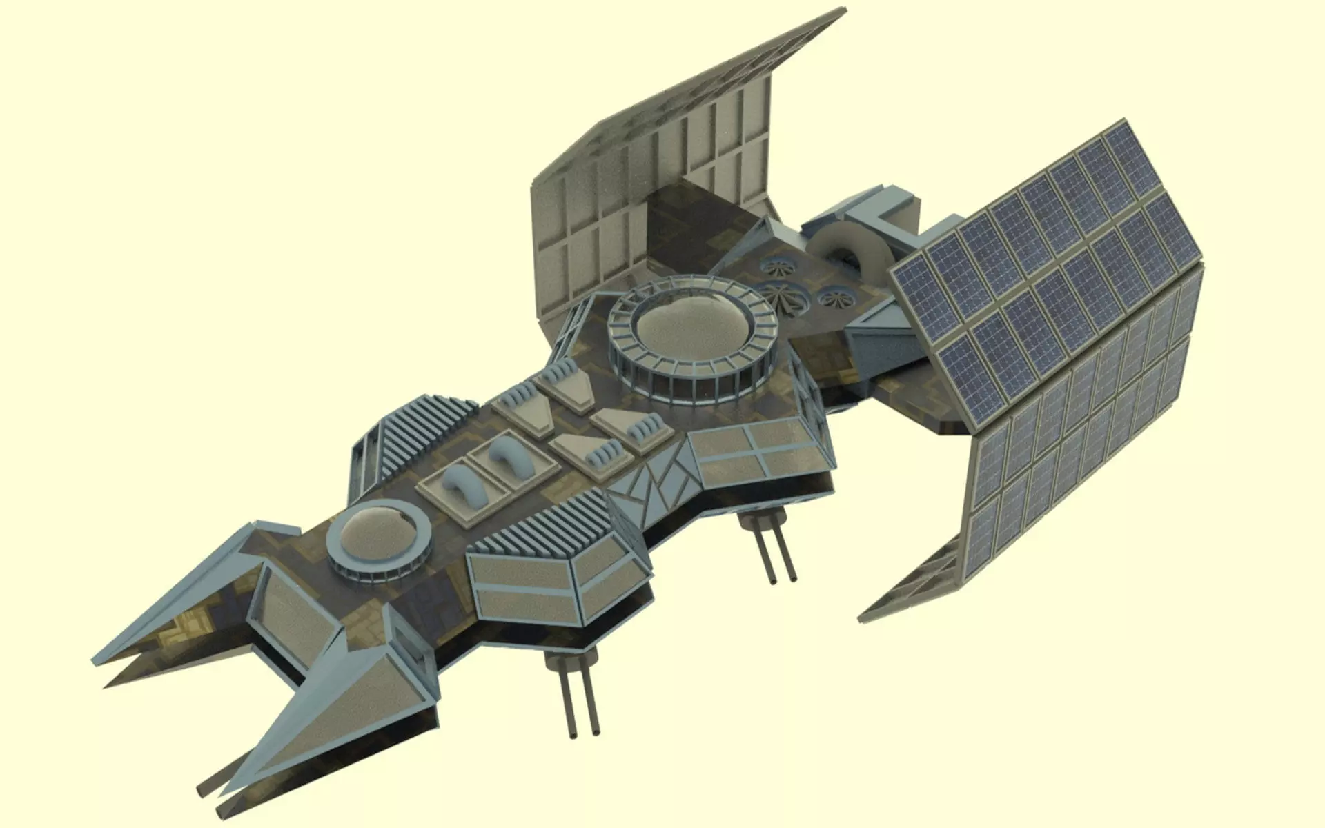 Antonov An - 800 Spaceship Low-poly 3D model