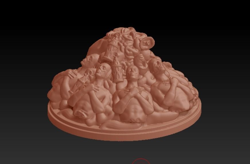 Kingdom Death Monster - Butcher Base 3D print model 3D print model_3