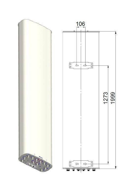 5G passive antenna ASI4517R3v06 Low-poly 3D model_3