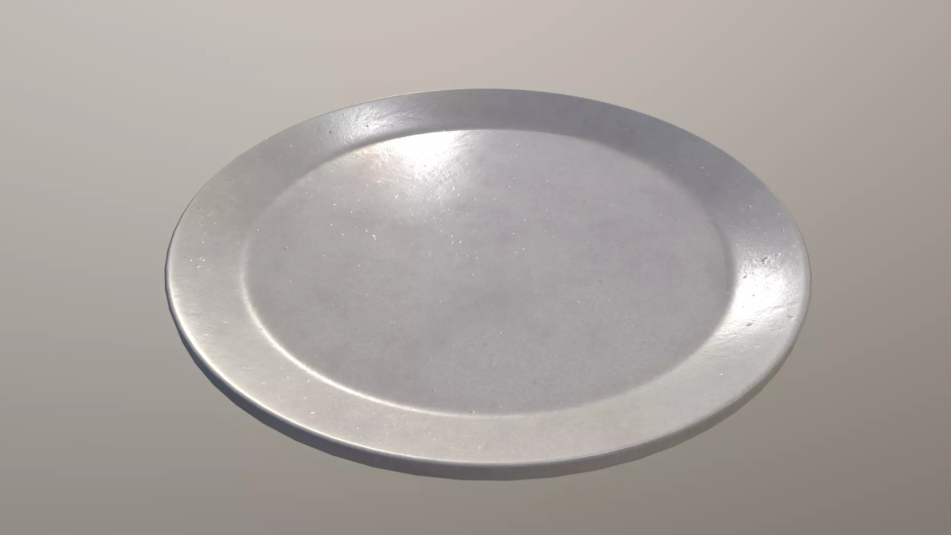 Plate Ceramic Free low-poly 3D model