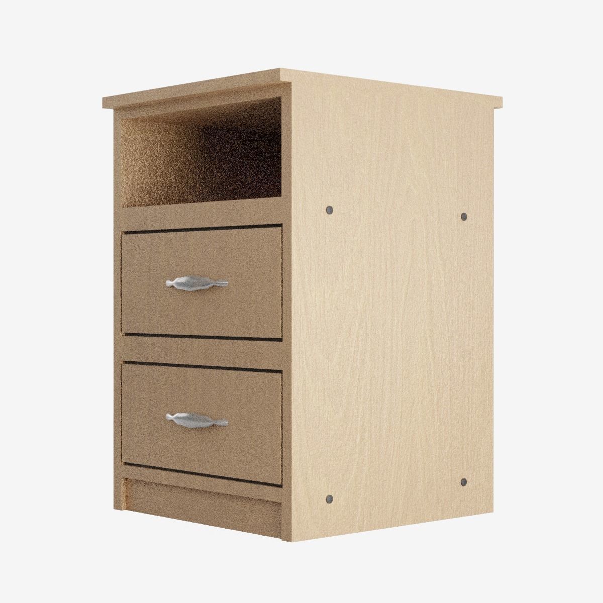 Chest of Drawers Low-poly 3D model_4