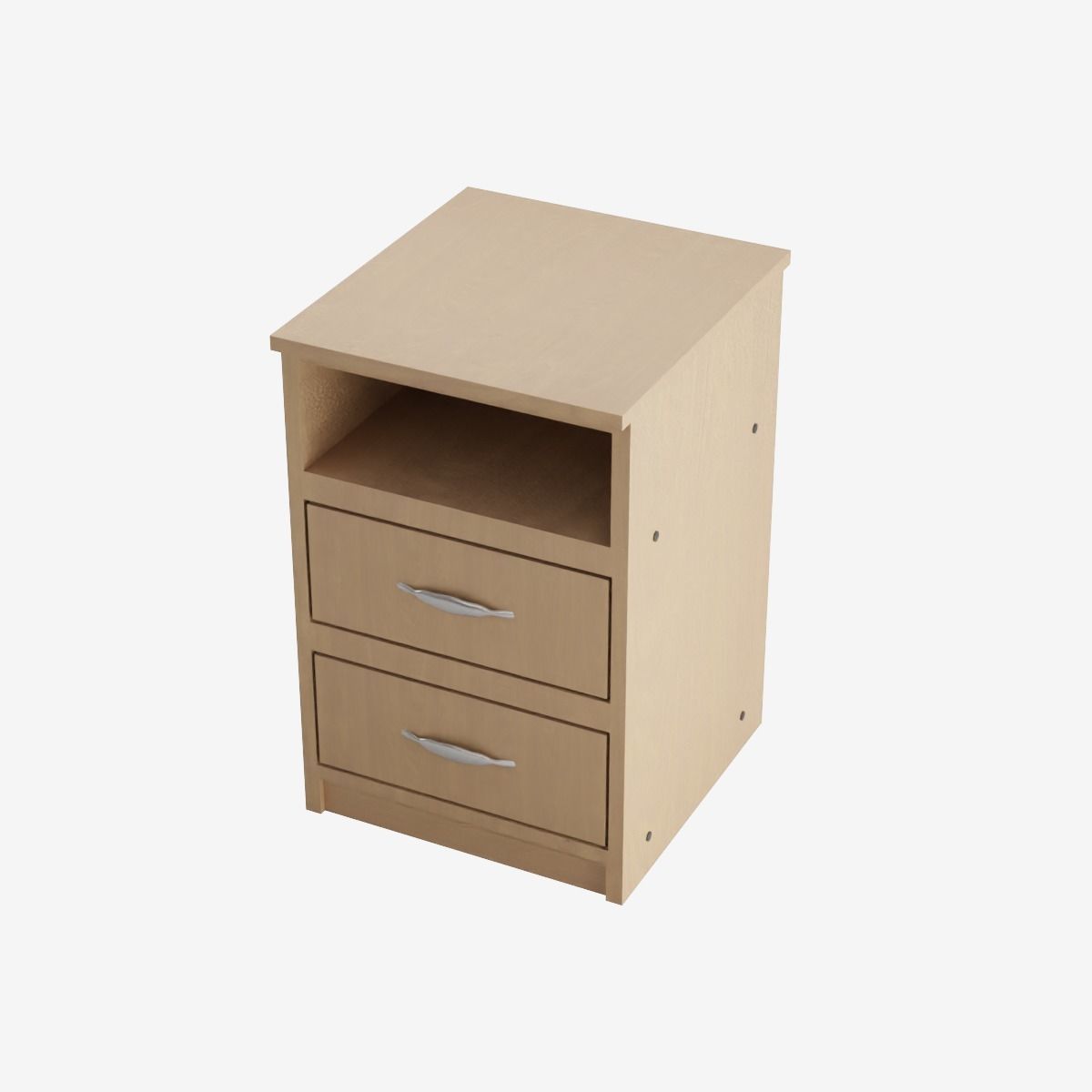 Chest of Drawers Low-poly 3D model_8