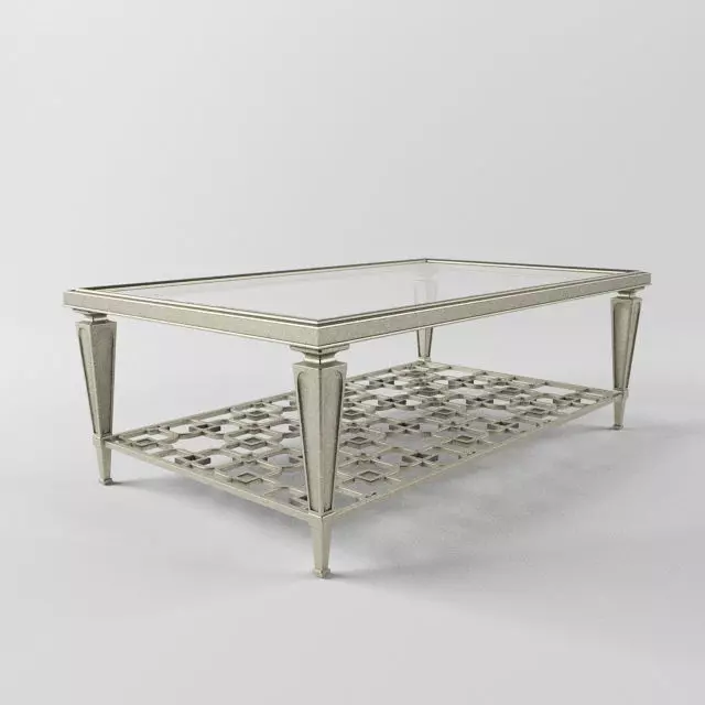 table coffee with glass top 3D print model