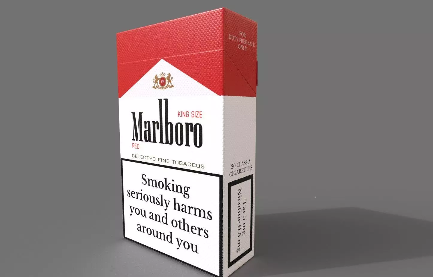 Marlboro cigarettes Low-poly 3D model_0