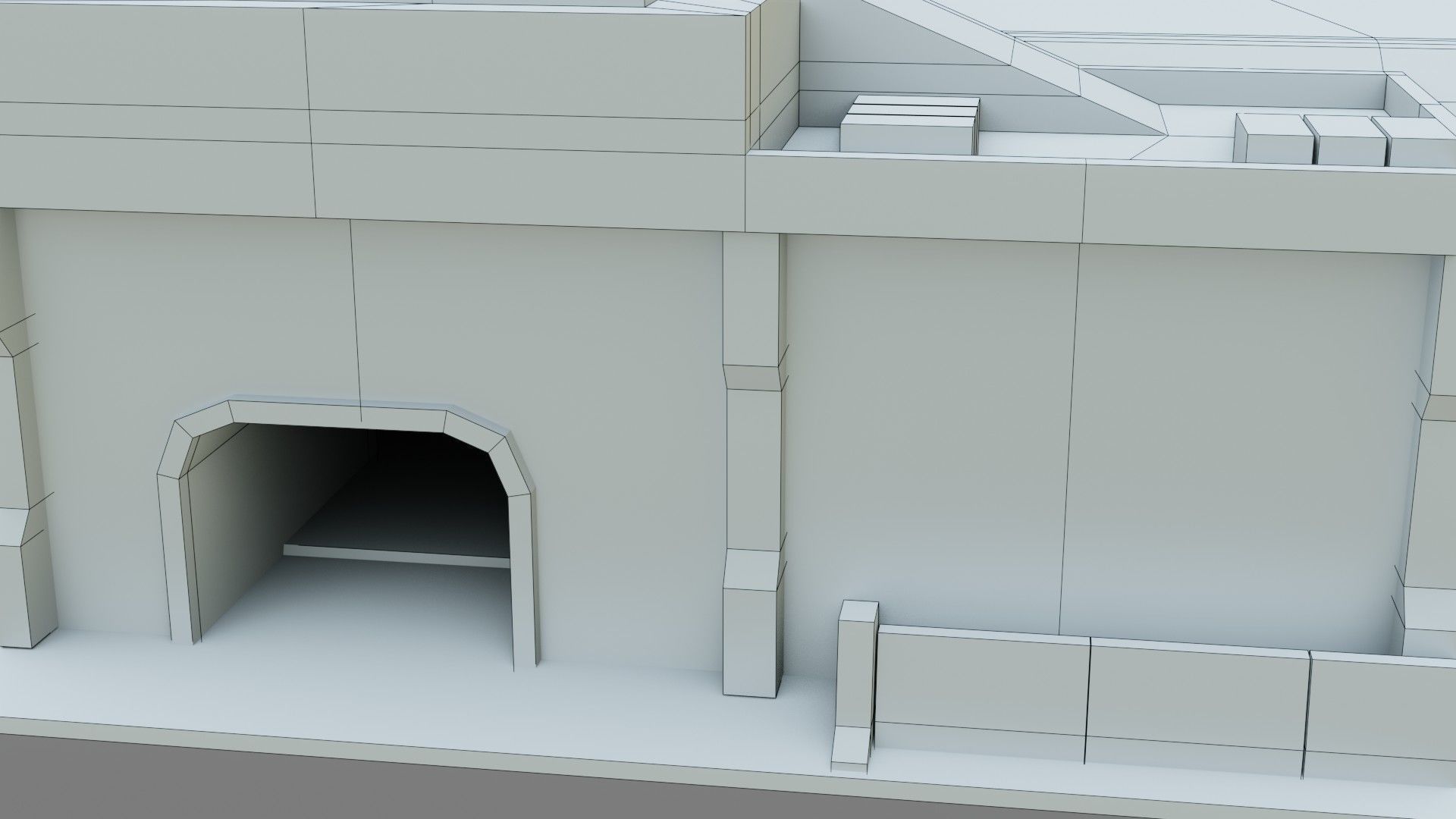 Sci-Fi Hangar - Low Poly - Game Ready - PBR Low-poly 3D model_19