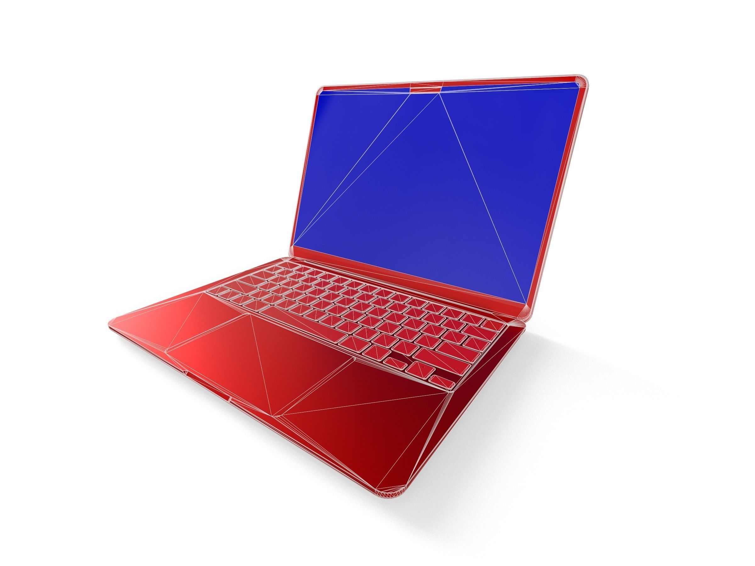 2022 MacBook Air M2 game asset Low-poly 3D model_8
