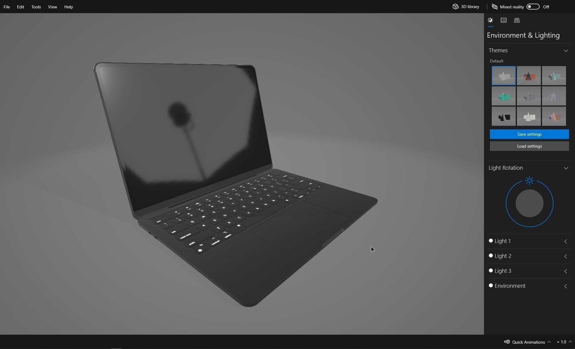 2022 MacBook Air M2 game asset Low-poly 3D model_13