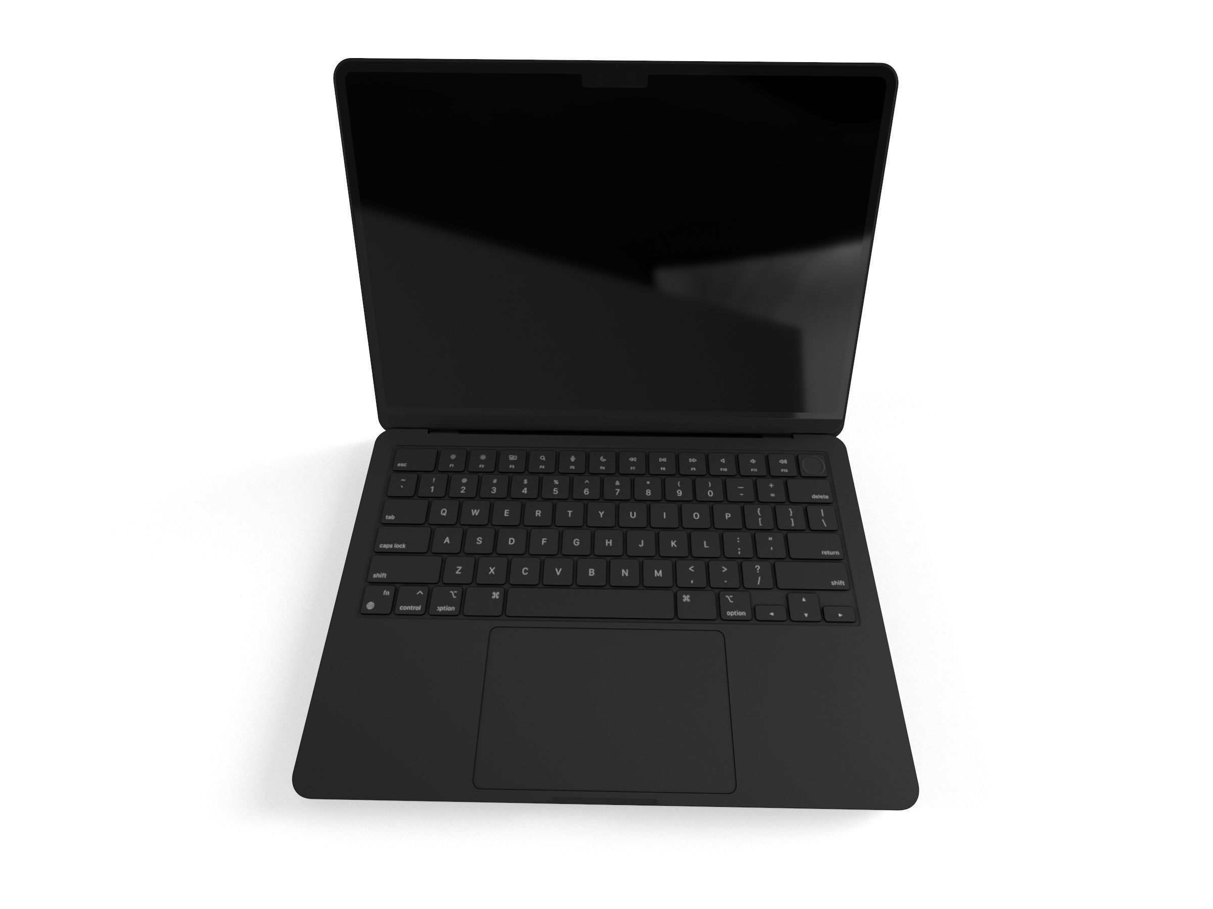 2022 MacBook Air M2 game asset Low-poly 3D model_3