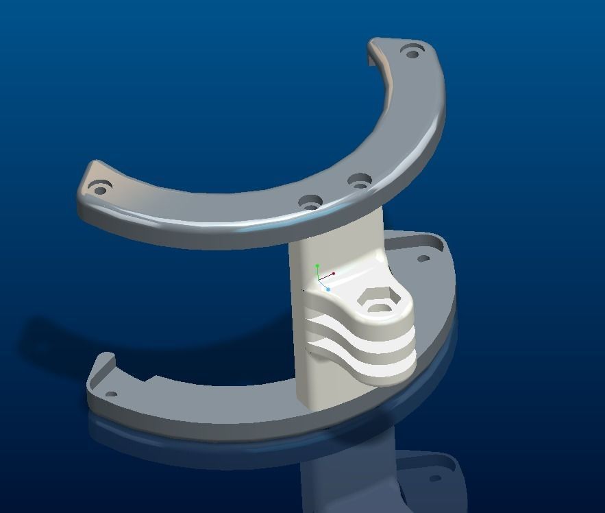 QYSea Fifish V6 Thruster Protector Mounts for GoPro and lights 3D print model_1