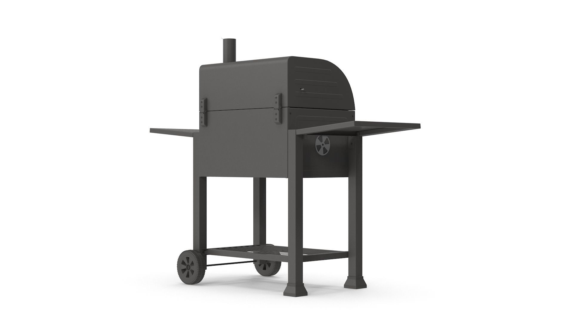 Grill charcoal Low-poly 3D model_5