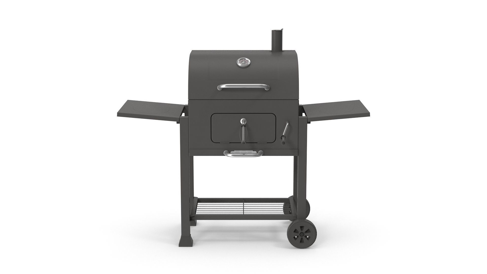 Grill charcoal Low-poly 3D model_1