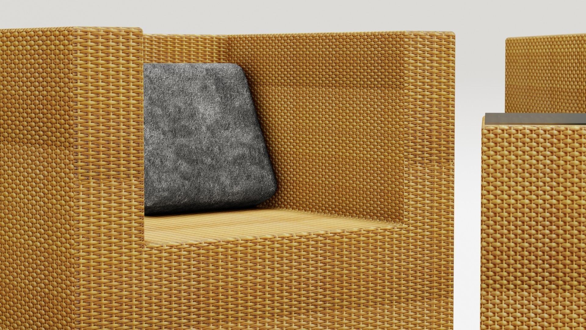 Rattan Garden Furniture Set 3D model 3D model_4