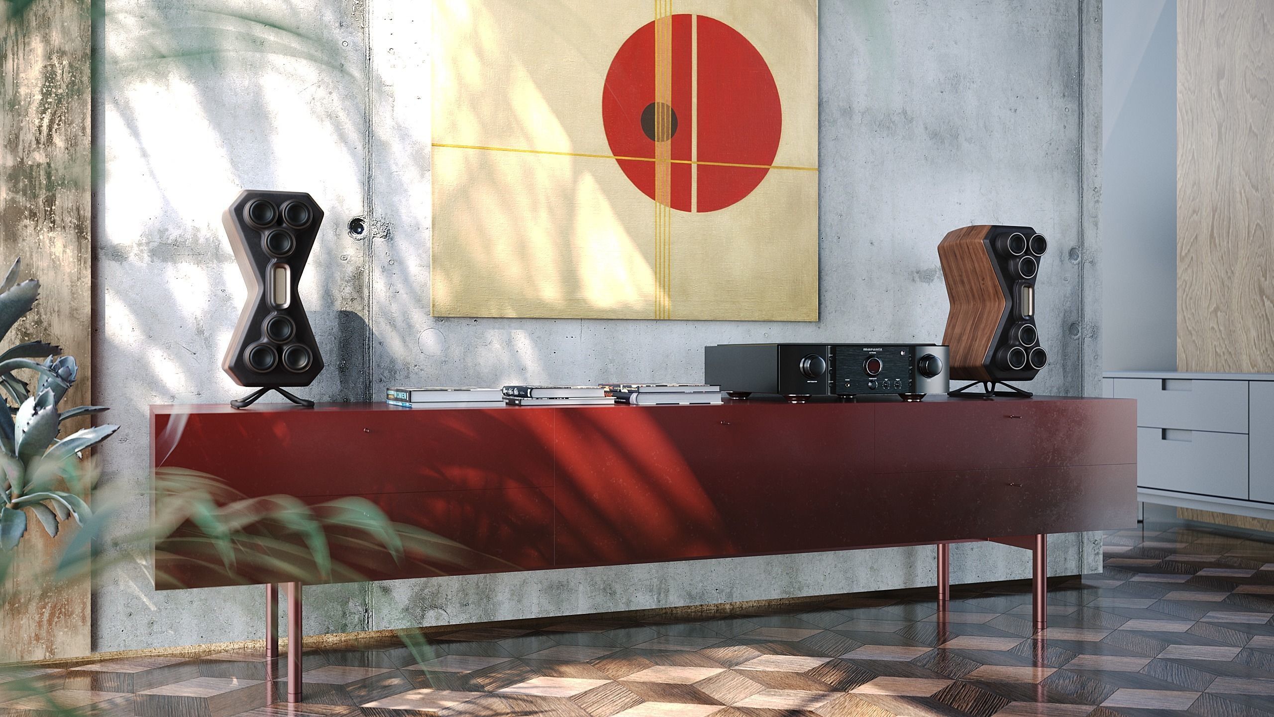 Audio Speaker Bookshelf  3D model_2