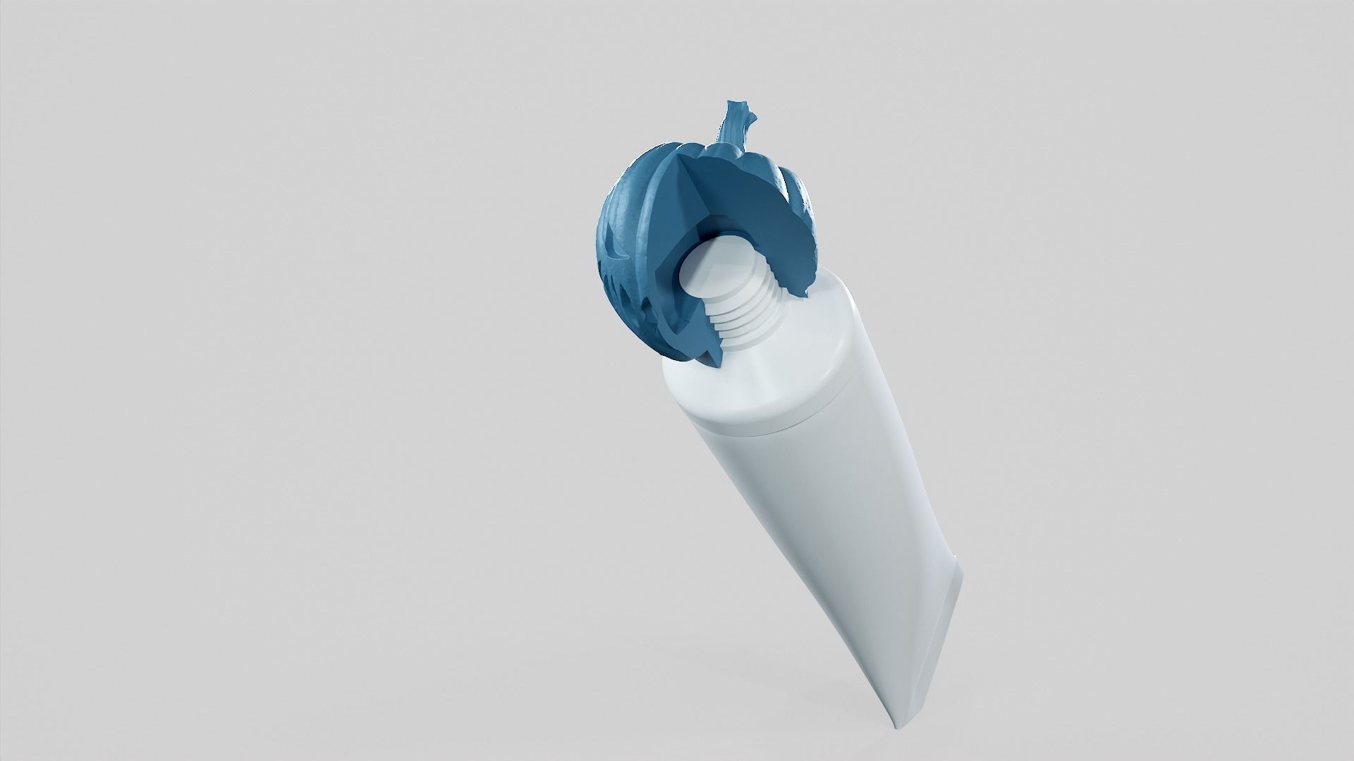 Pumpkin - Toothpaste Cup 03 STL 3D print model_39