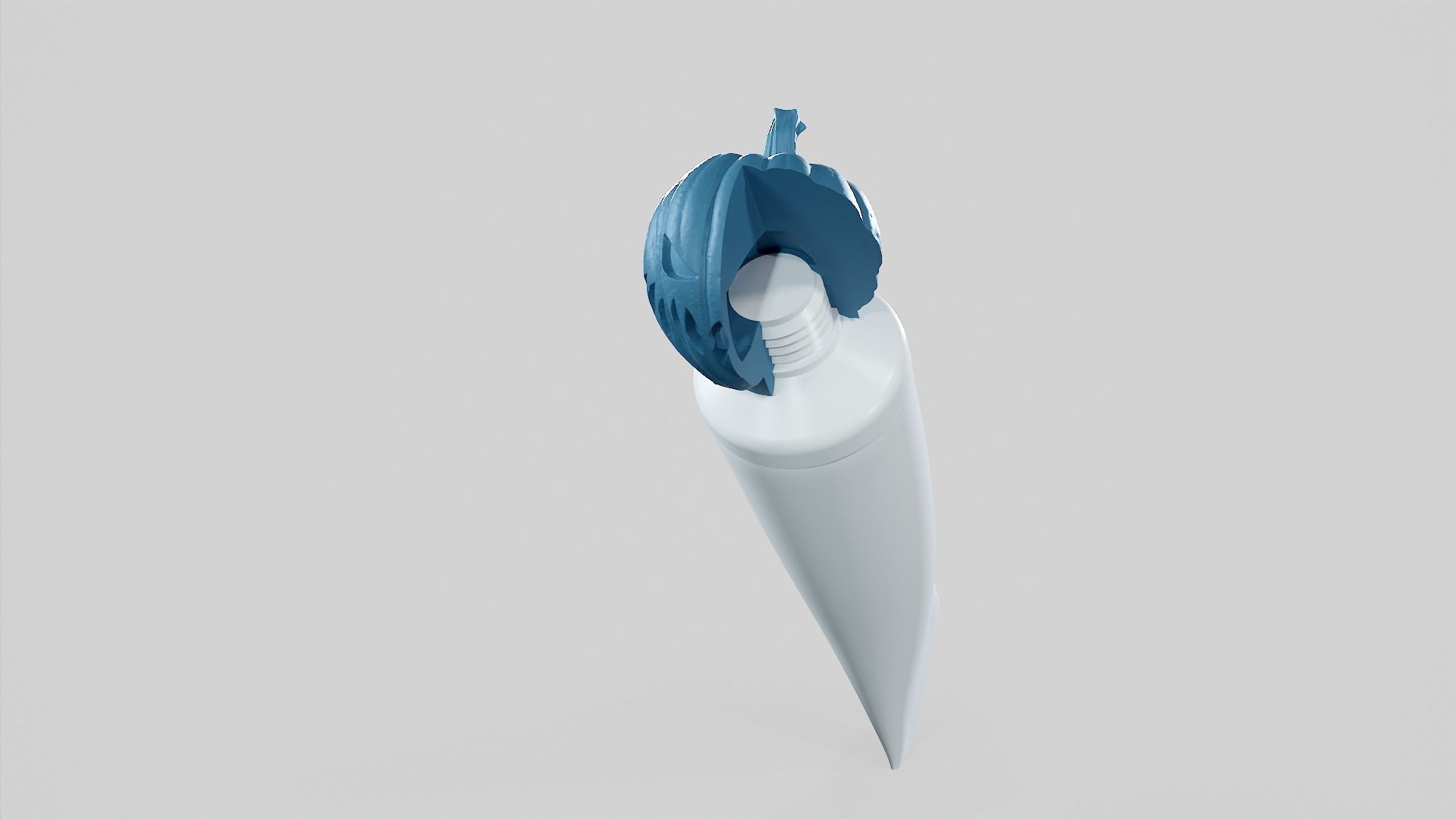 Pumpkin - Toothpaste Cup 03 STL 3D print model_38