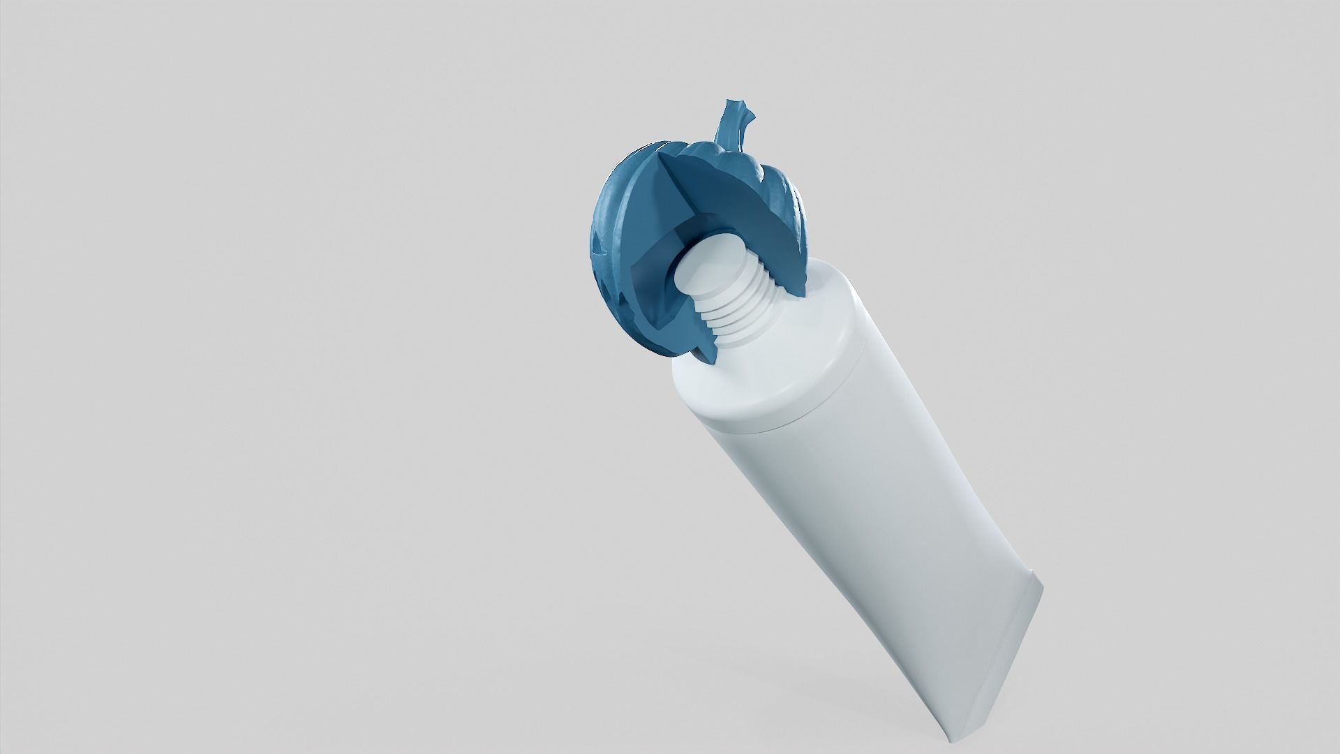 Pumpkin - Toothpaste Cup 03 STL 3D print model_40