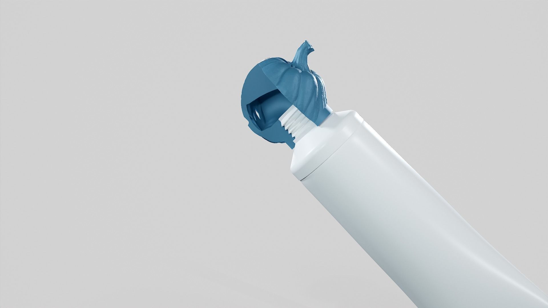 Pumpkin - Toothpaste Cup 03 STL 3D print model_45