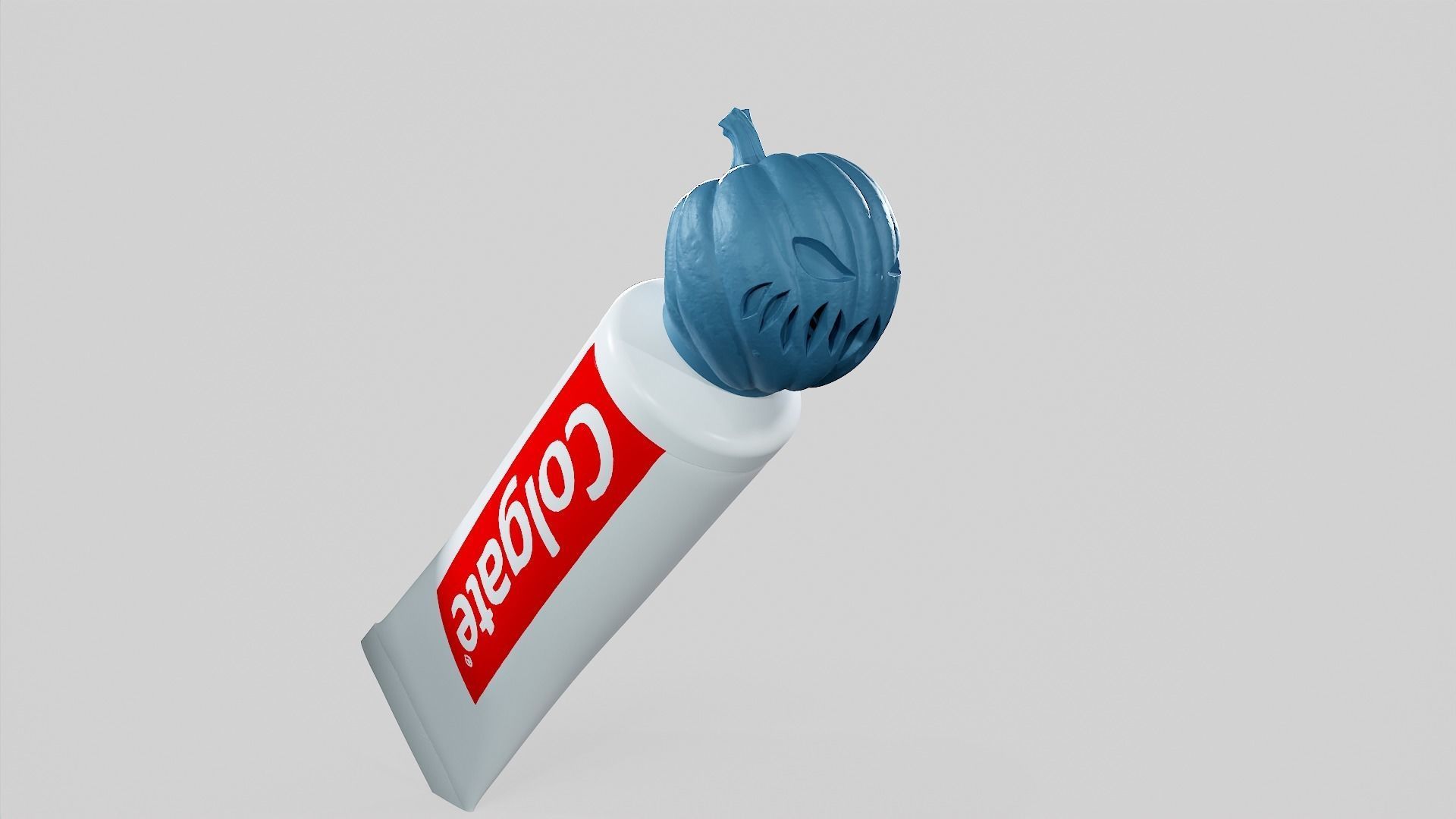 Pumpkin - Toothpaste Cup 03 STL 3D print model_6