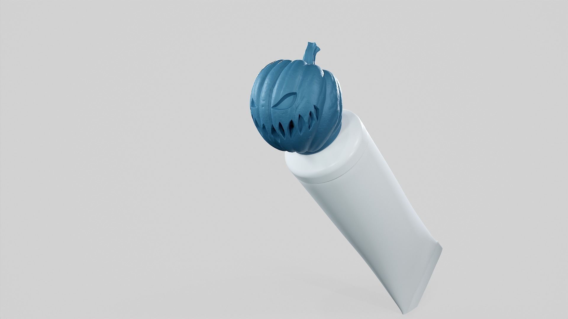 Pumpkin - Toothpaste Cup 03 STL 3D print model_30