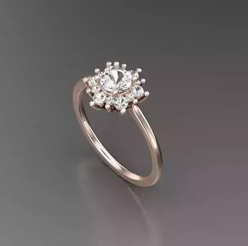 Solitaire Wedding Engagement Women Ring