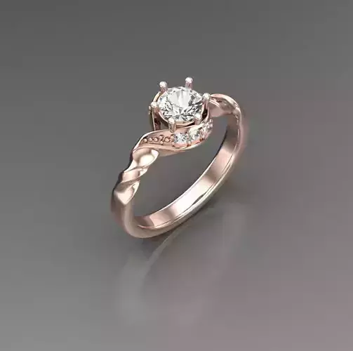Solitaire Wedding Engagement Women Ring