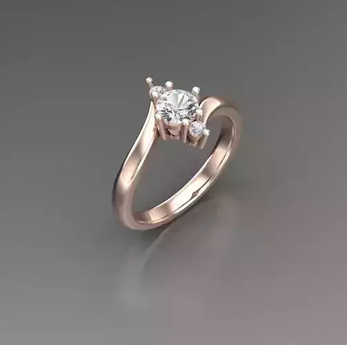 Solitaire Wedding Engagement Women Ring