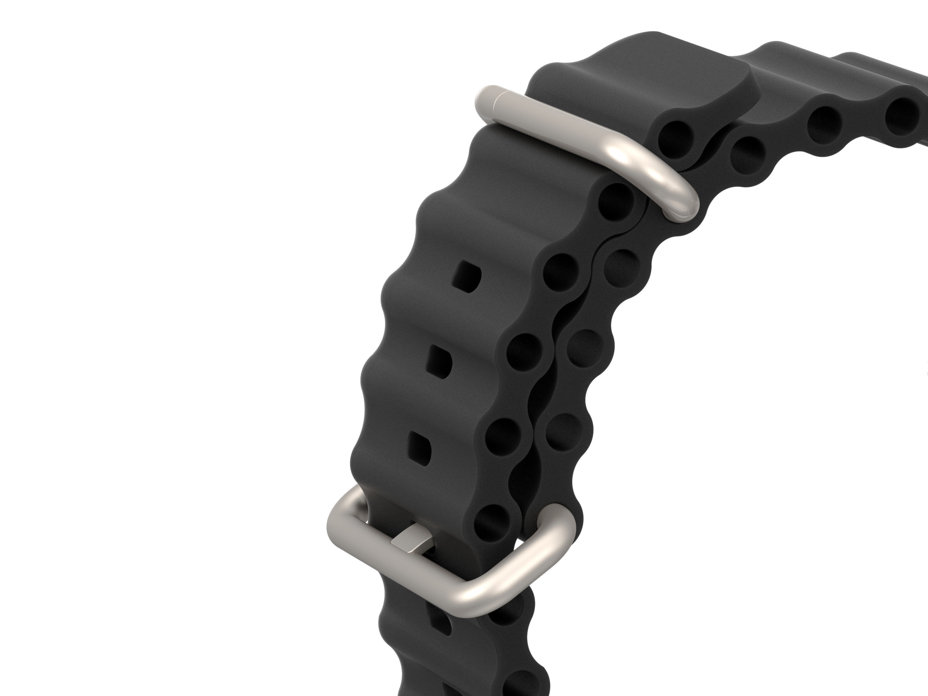 Apple Watch Ultra 49MM with Ocean Band model 3D model_14