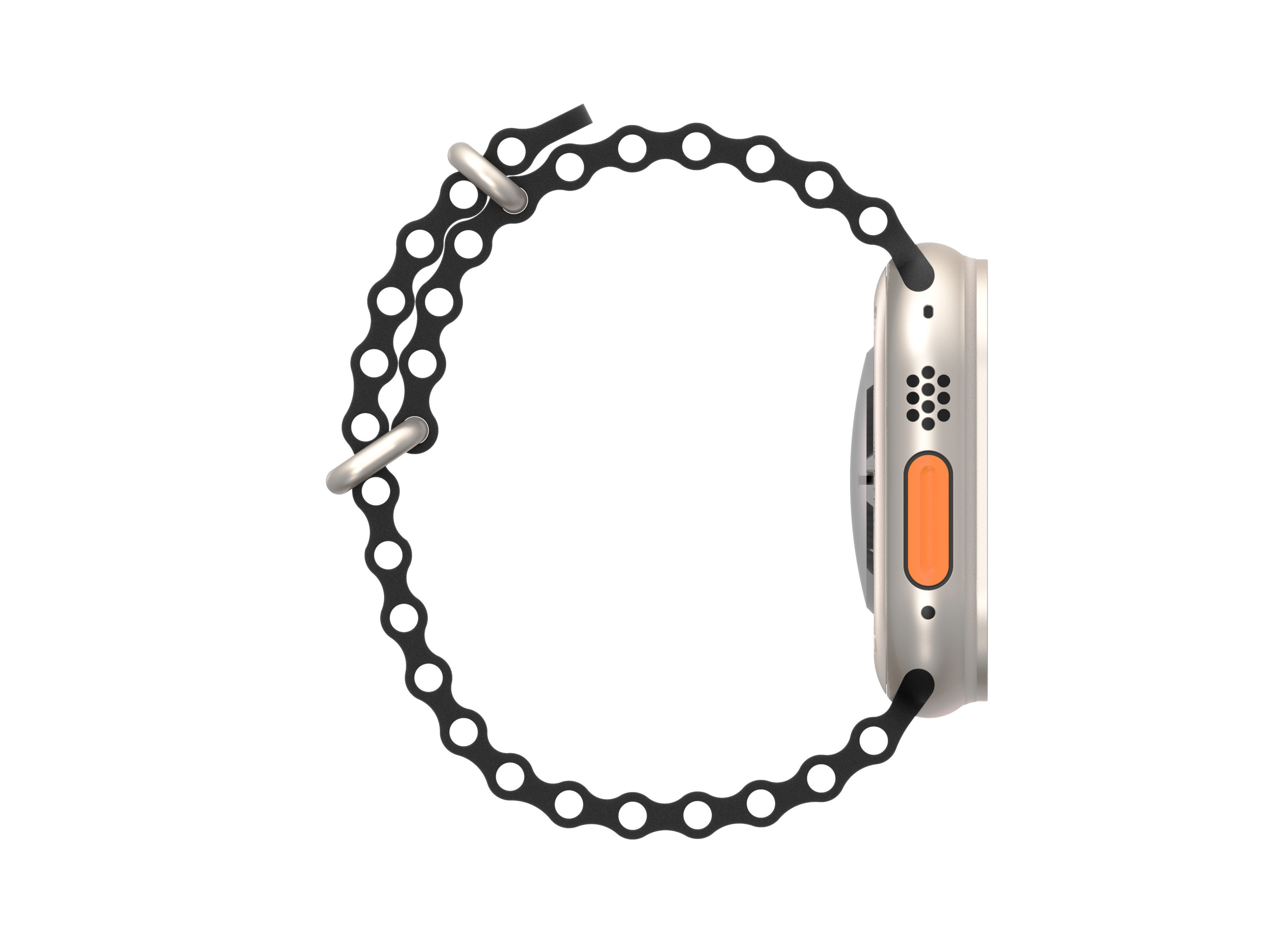 Apple Watch Ultra 49MM with Ocean Band model 3D model_7