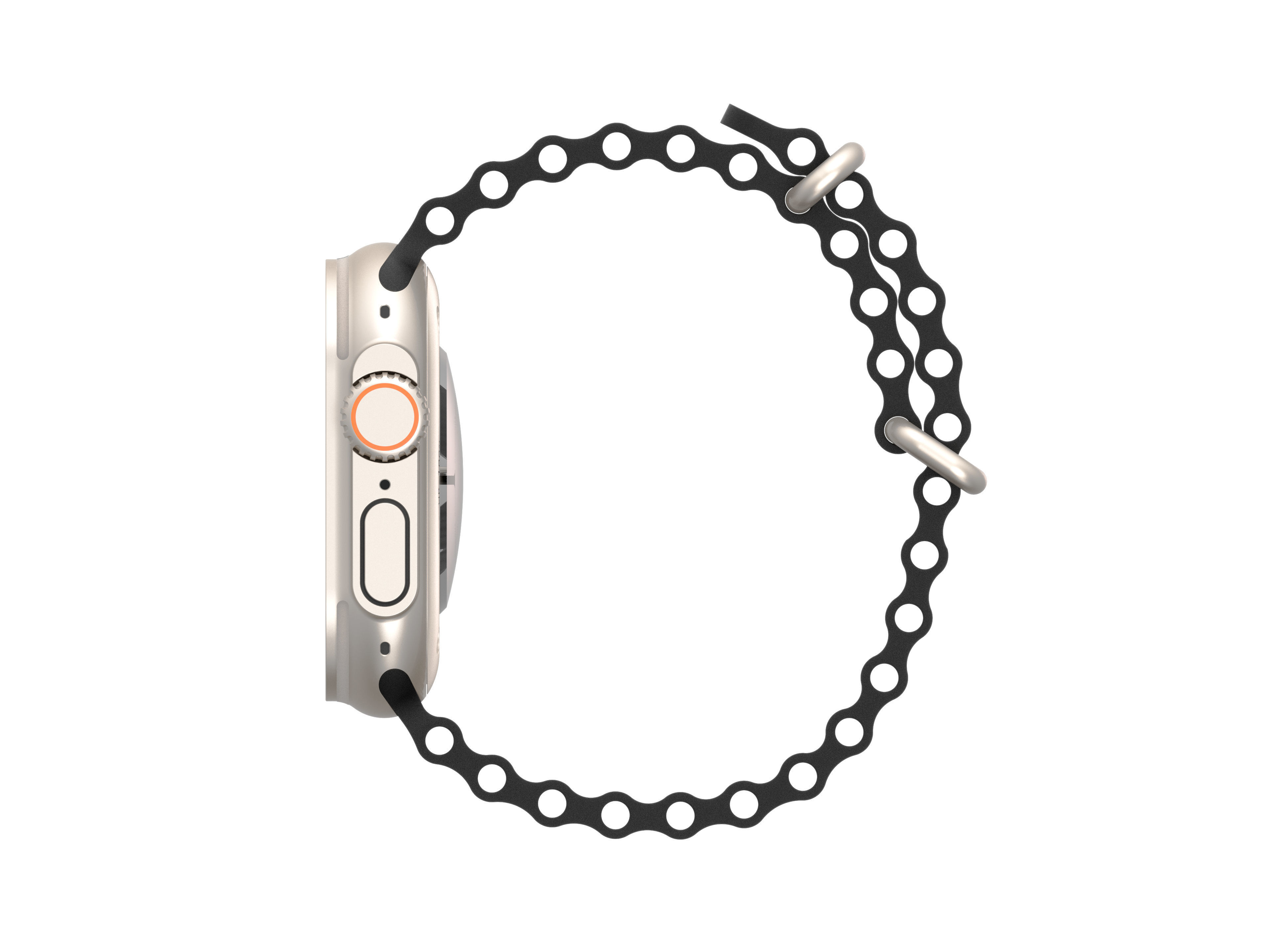 Apple Watch Ultra 49MM with Ocean Band model 3D model_10