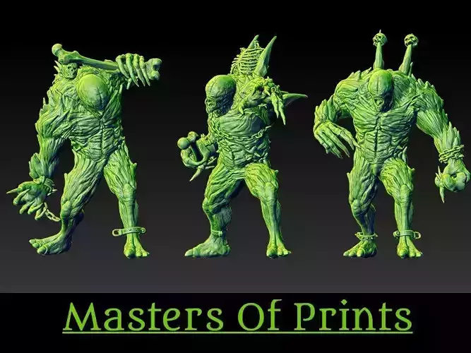 Monstrosities of the Tomb vol2   3 models 3D print model